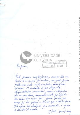 Correspondência de José Correia da Silva