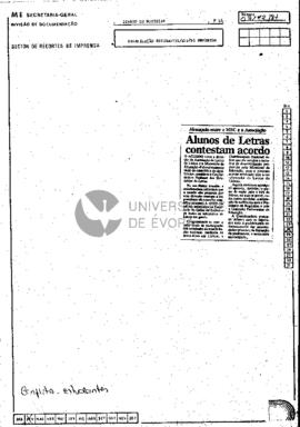Alunos de Letras  contestam acordo